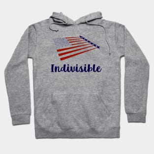 Indivisible American Flag Airplane Planes Patriotic Spirit Hoodie